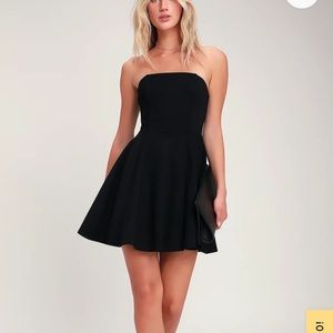 Black skater dress